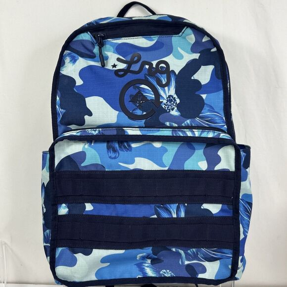 LRG Backpack Remix Blue Camo All Over Print School Travel - Picture 1 of 8